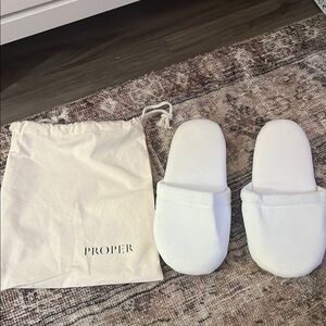 NEW - 1 Pair Proper Hotel Luxury Hotel Spa Slippers